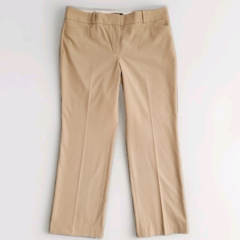 Talbots Petite Trousers Tan Dress Pants Size 12P Pockets Classic Career